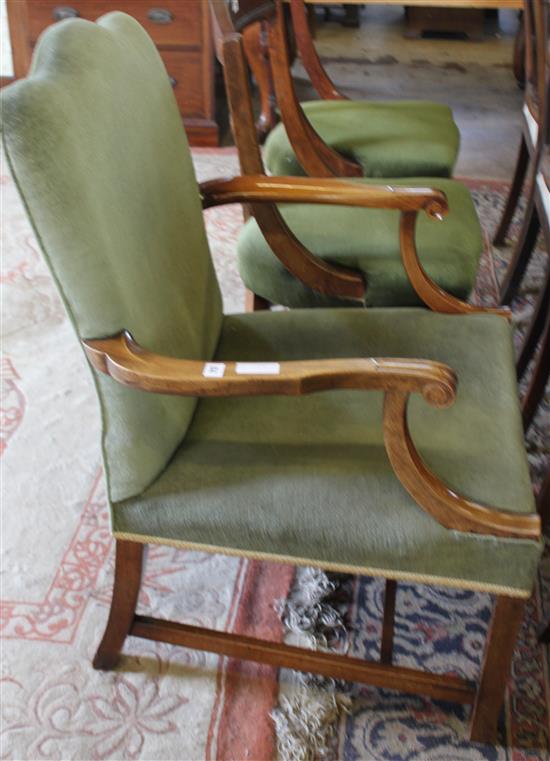 Mahogany armchair